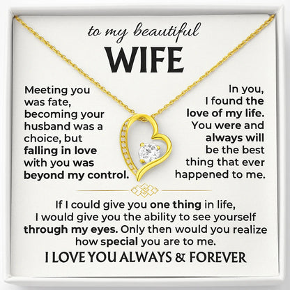 To My Wife - Love of My Life Necklace