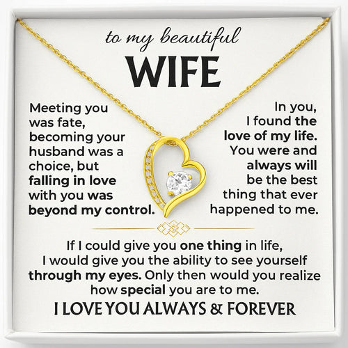 To My Wife - Love of My Life Necklace
