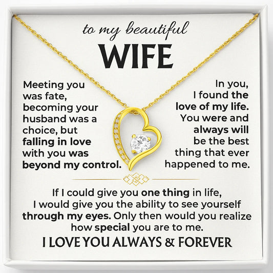 To My Wife - Love of My Life Necklace