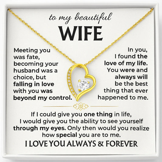 To My Wife - Love of My Life Necklace