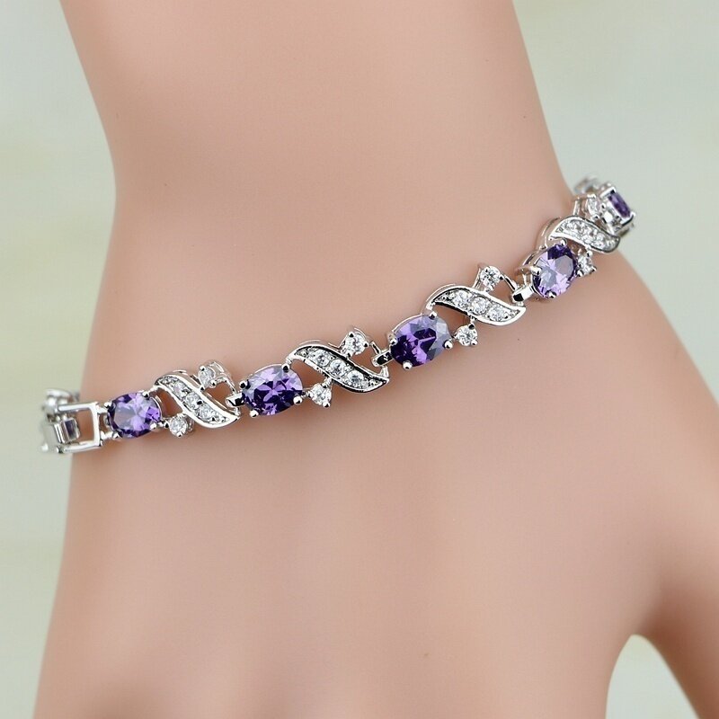 Giada Valethyst Bracelet | White Gold