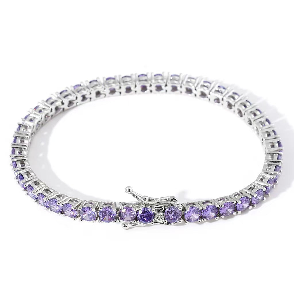 Amethyst Tennis Bracelet | Gold