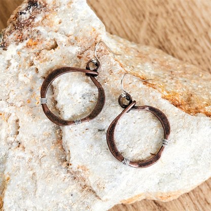 Alessia Woven Copper Earrings