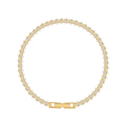 Vionelle Marquise Tennis Bracelet | Gold