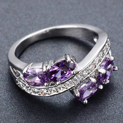 Lavender Flow Ring | White Gold