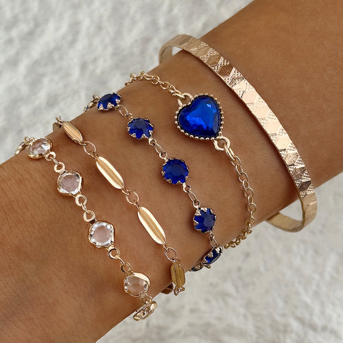 Aveline Northblue Bracelet Set | Gold