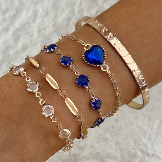 Aveline Northblue Bracelet Set | Gold
