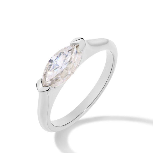 Hailey Playa Thin Ring | White Gold