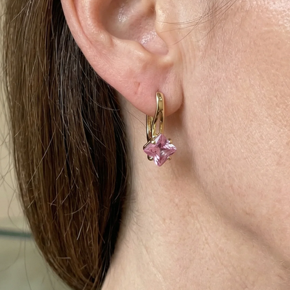 Rosaluxe Crownlight Earrings | Rose Gold