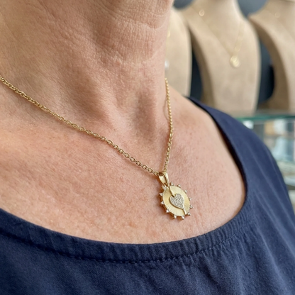 Sunray Love Necklace | Gold