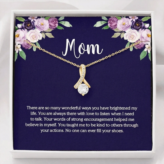 To My Mom - You Light Up My Life Necklace