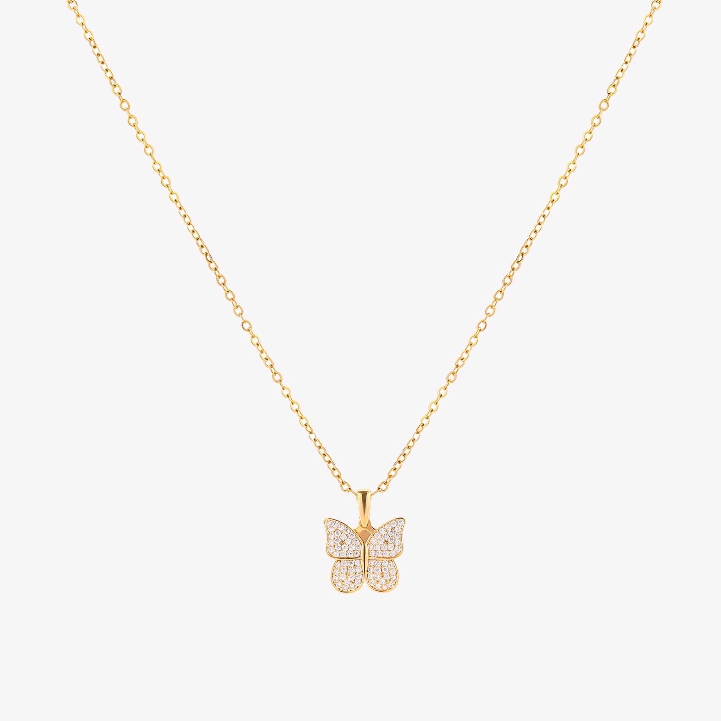Radiant Butterfly Necklace | Gold