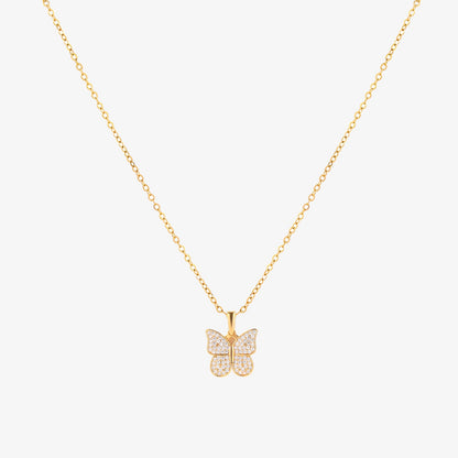Radiant Butterfly Necklace | Gold