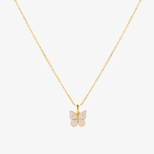 Radiant Butterfly Necklace | Gold