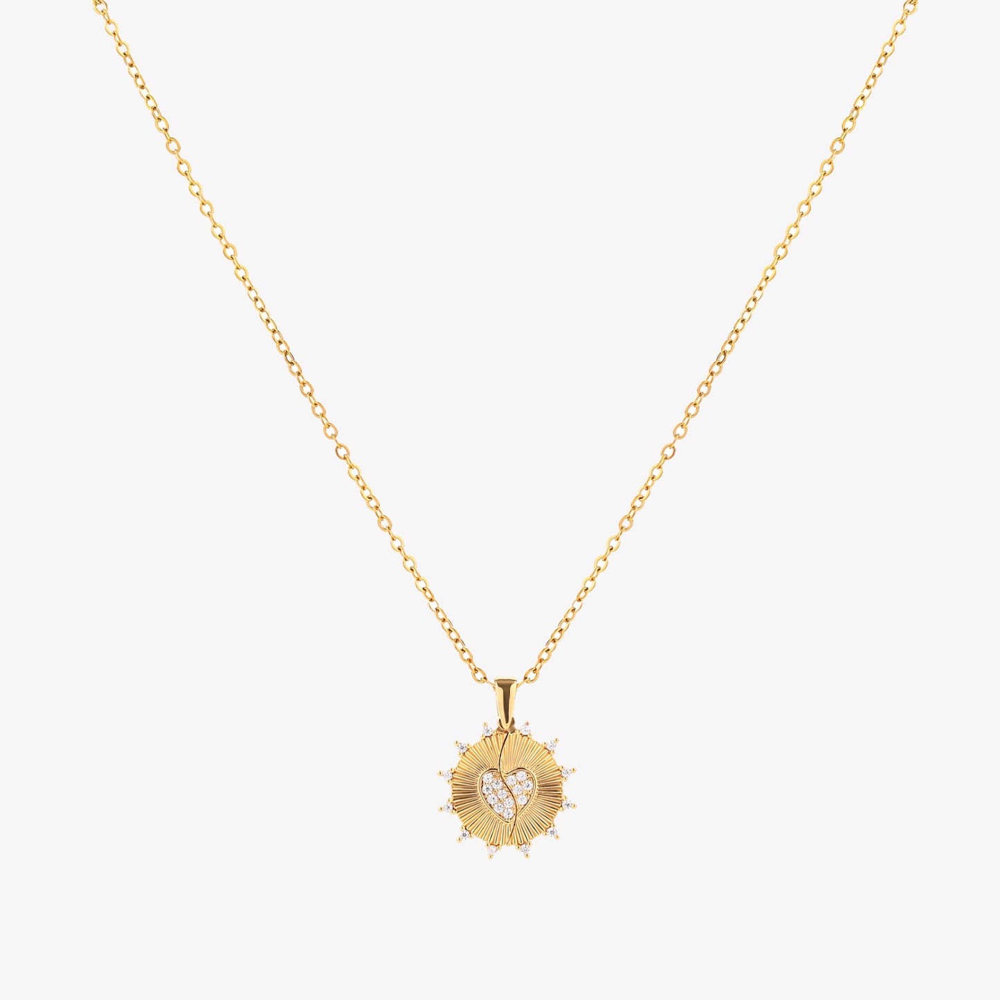 Sunray Love Necklace | Gold