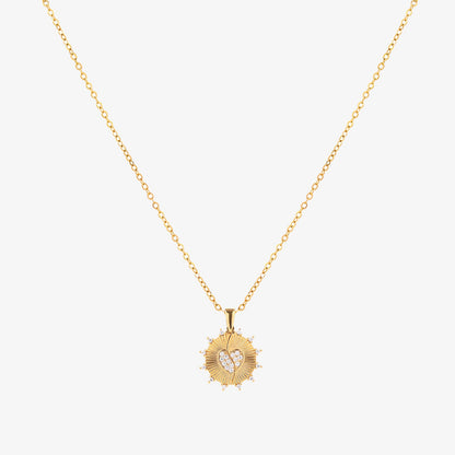 Sunray Love Necklace | Gold