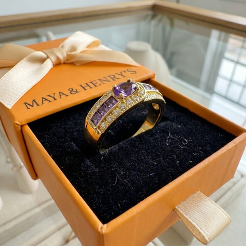 Amethyst Prestige Ring | Gold