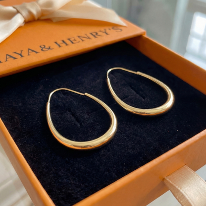 Antique Gold Hoop Earrings | Gold