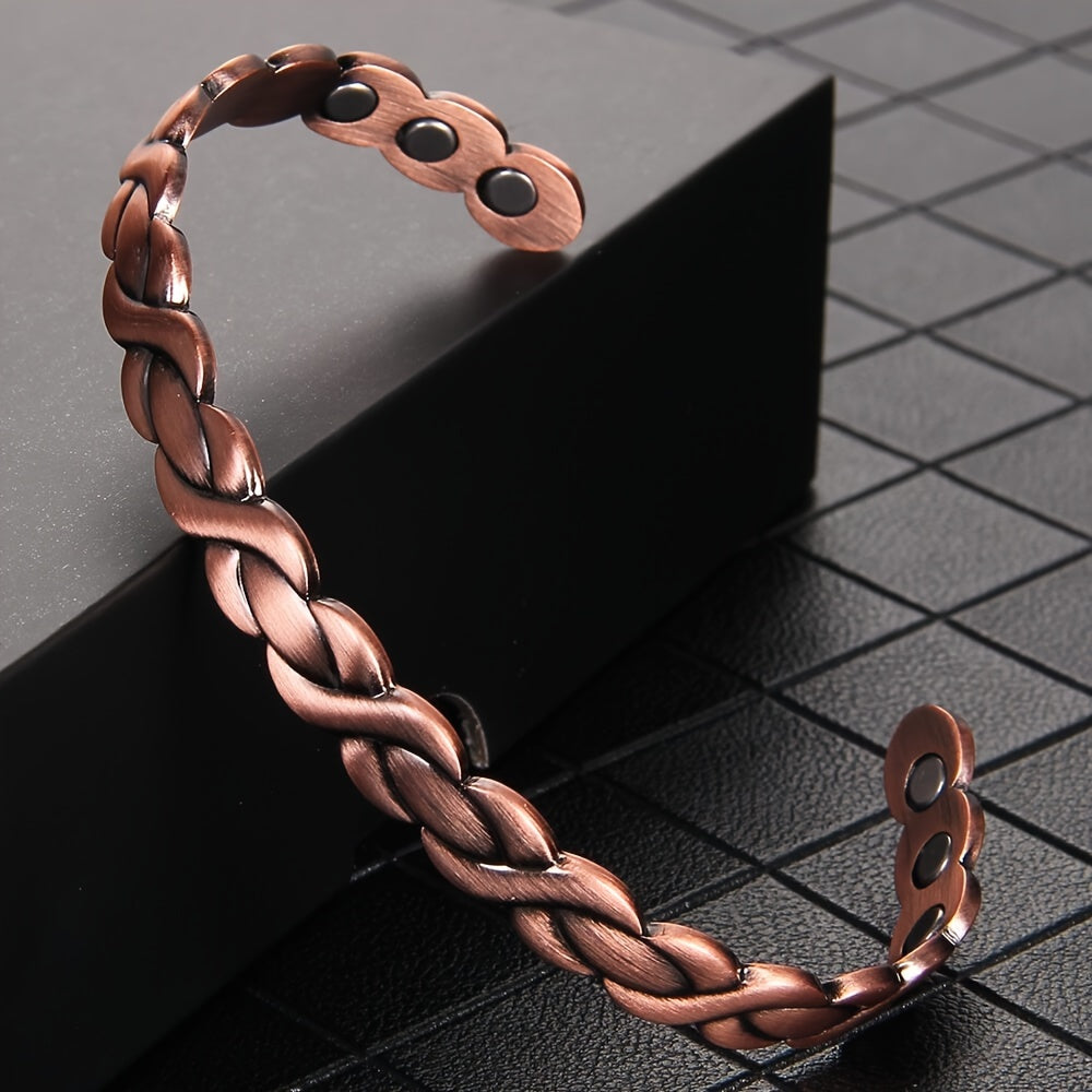 Braided Harmony Copper Bracelet