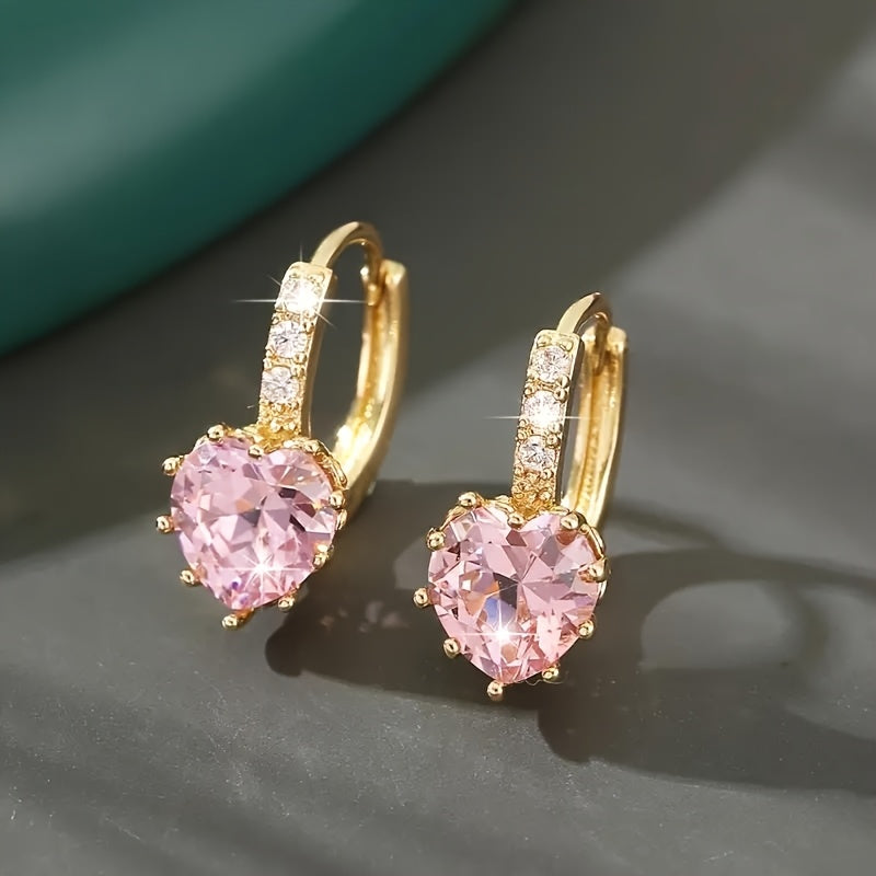 Cupid Glow Huggie Earrings | Gold