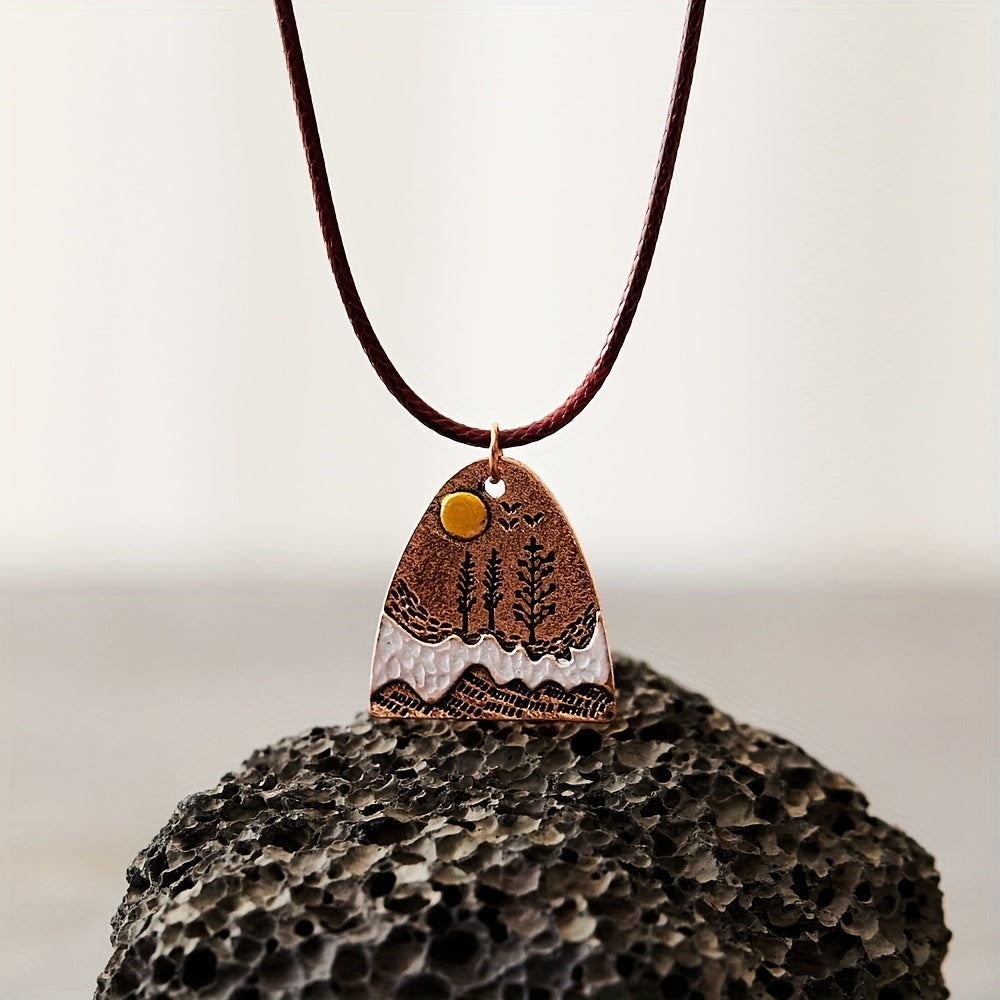 Etta Horizon Copper Necklace