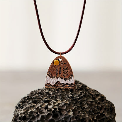 Etta Horizon Copper Necklace