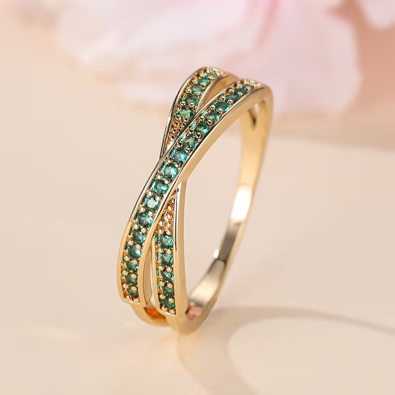 Emerald Flow Ring | Gold
