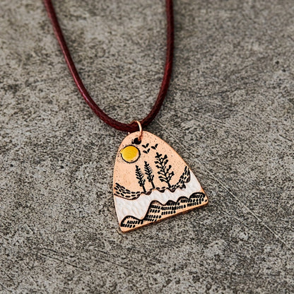 Etta Horizon Copper Necklace