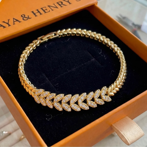 Everleaf Tennis Bracelet | Gold