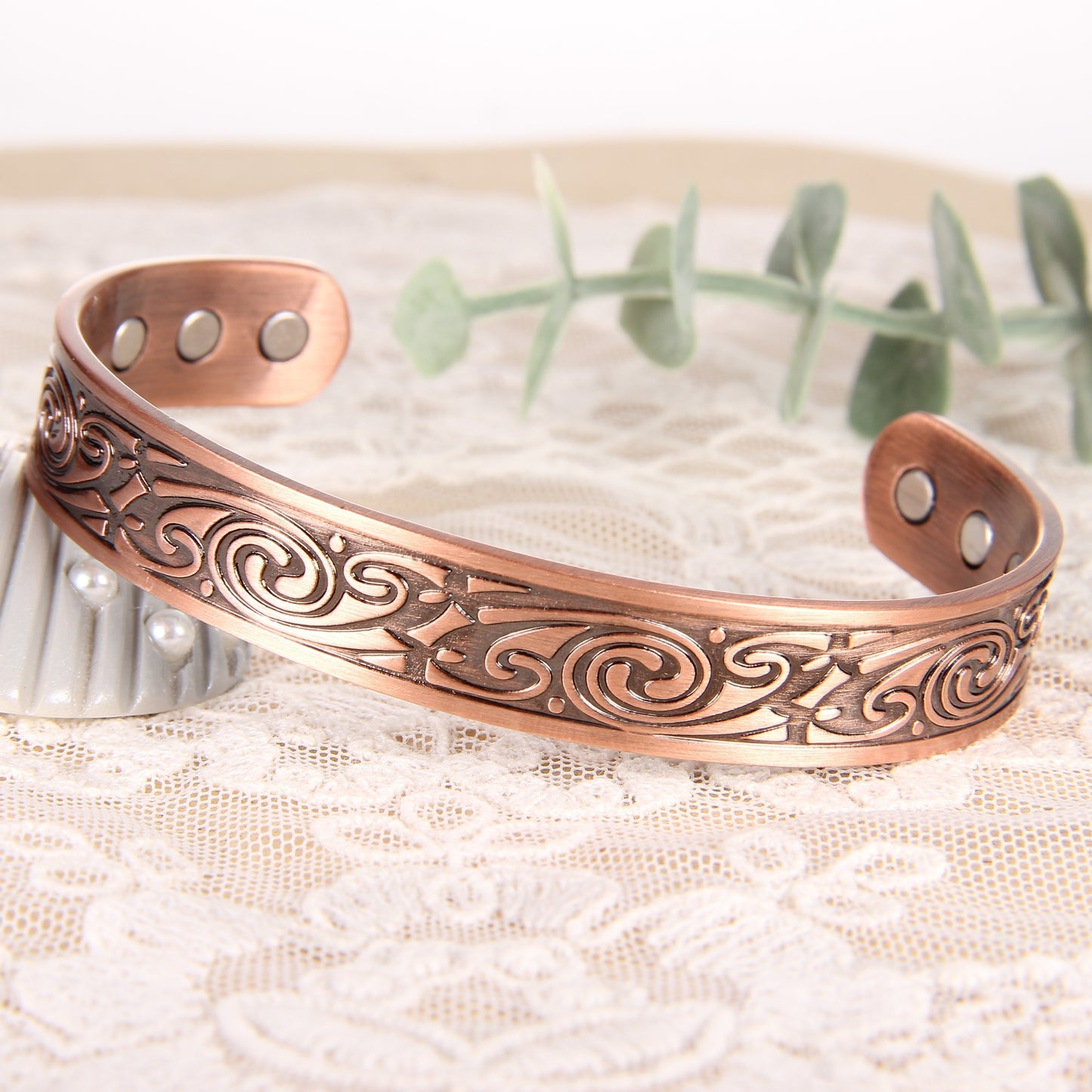 Mystic Scroll Copper Bracelet