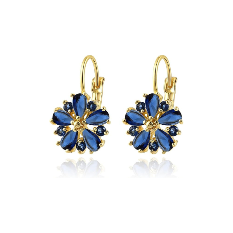 Calina Flower Earrings | Gold