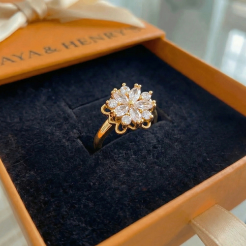 Flora Accent Spinning Ring | Gold