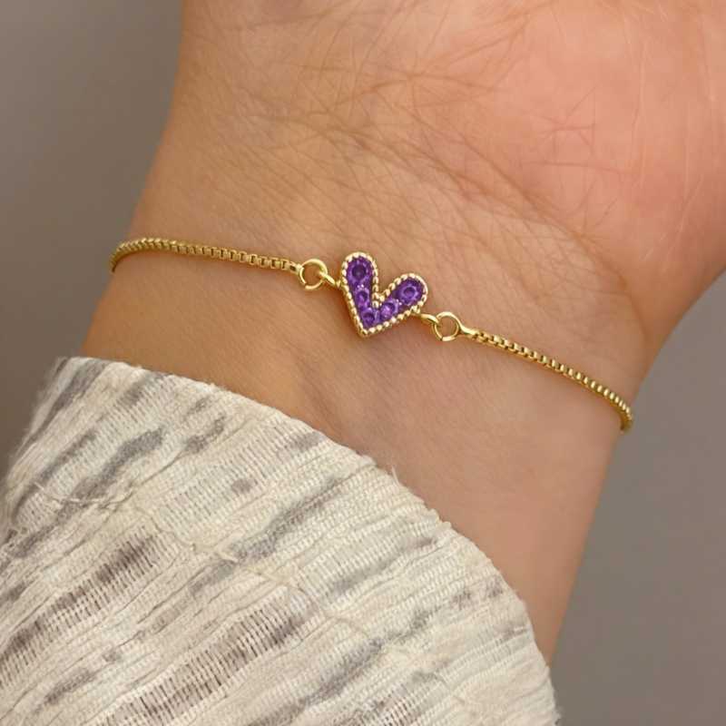 Lilac Love Bracelet | Gold