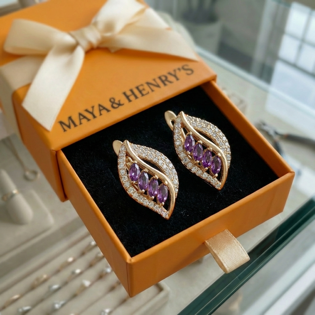 Isola Lilavere Earrings | Rose Gold