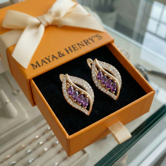 Isola Lilavere Earrings | Rose Gold