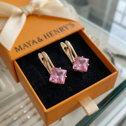Rosaluxe Crownlight Earrings | Rose Gold