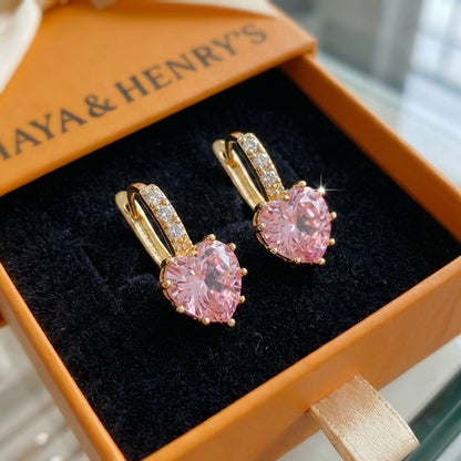 Cupid Glow Huggie Earrings | Gold