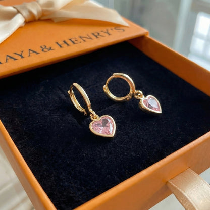 Cupid Charm Drop Earrings | Gold