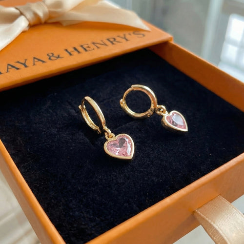 Cupid Charm Drop Earrings | Gold