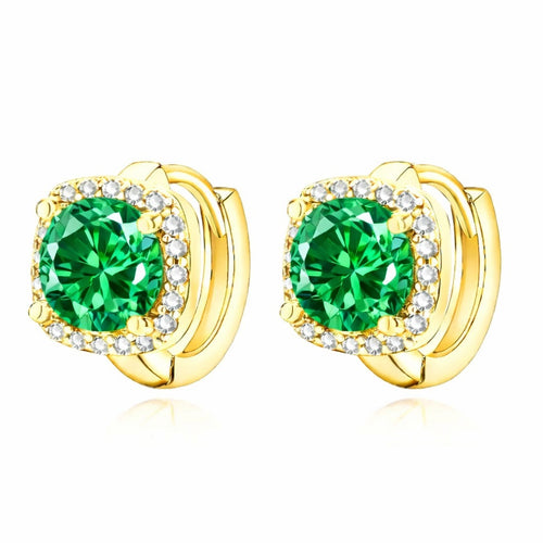 Nadine Emerald Earrings | Gold