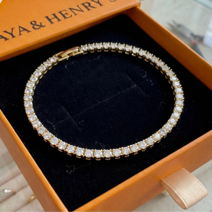 Tennis bracelet | Gold